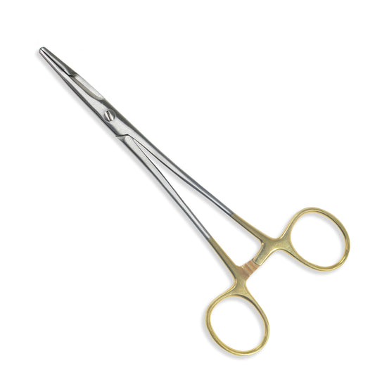 Tungsten Carbide Coated Needle Holder. 6.5-inch