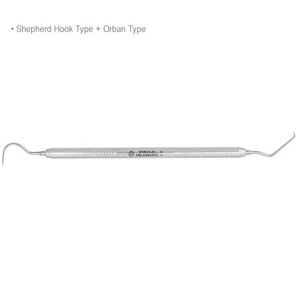 Osung 17/23 Shepherd Hook + Orban Type Dental Explorer Premium -EXD17-23